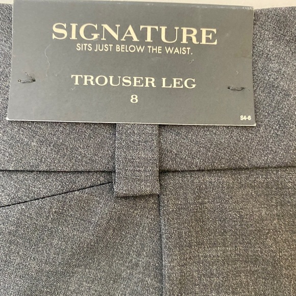 NWT ANN TAYLOR Signature women trousers size 8, grey for great Buisness look. - Picture 6 of 8